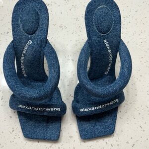 Alexander Wang Indigo Denim Loop Sandals